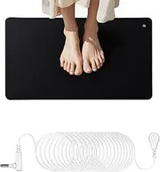 Grounding Mat,Conductive Grounding Pad, Earth Mat with 15ft Grounding Cord, Universal Grounding Mat for Pain Relief, Inflammation(23.6x13 Inch)