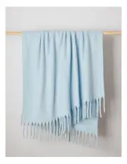 [Vue] Faux Mohair Throw in Baby Blue