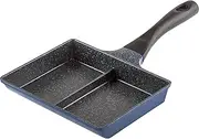 Wahei Freiz RB-1296 Bento Box, Cooking 2 Items Simultaneously, Divided Frying Pan, 5.9 x 7.5 inches (15 x 19 cm), 2 Sided Frying Pan, Induction Compatible, Gas, Time Saving, PFOA Free, Fluorine Resin