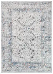 Novaro Casablanca Elegant Soft & Machine Washable in Grey Rug