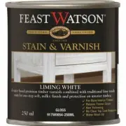 Feast Watson 250ml Liming White Satin Stain & Varnish