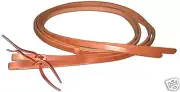 Harness leather 3/4 x 8 split reins w/ water loop ends custom cowboy USA H348