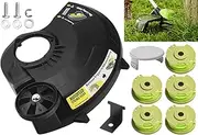 [LIZEWEI] 351122001 String Trimmer Guard Assembly Compatible with Ryobi P2008 P2008VNM Trimmer/Edger, Contain String Trimmer Line Cut-Off Blade Knife Cutter and AC80RL3 String Trimmer