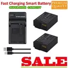 2x Battery +S Charger for DMW-BLC12 Panasonic Lumix DMC-FZ2500 DMC-G7 G5 GX8 G85