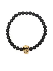 Alexander Mcqueen Skull-Charm Bead Chain Bracelet
