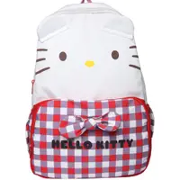 在飛比找蝦皮購物優惠-Hello Kitty 三麗鷗學校背包紅色網格書包學生配件禮