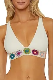 [ISABELLA ROSE] Women's 1969 Halter Bra Bikini Top, Adjustable, Tie Back, Swimwear Separates