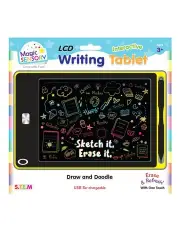 [Magic Sensory] Interactive LCD Writing Tablet Yellow Doodle (USB Rechargeable)