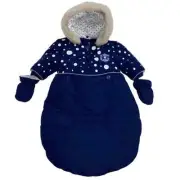 Mayoral Newborn Blue & White Snowsuit
