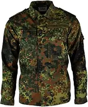Original GERMAN ARMY JACKET ZIPPED fleck-tarn camouflage tactical combat BW military issue field shirt