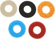 HOMSFOU 5pcs Game Controller Sponge Precision Cushion Handles for Flexible Moisture-wicking Material Increases Sensitivity Comfort Grey Colors