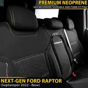 Ford Next-Gen Raptor Premium Neoprene Rear Row Seat Covers (Available)