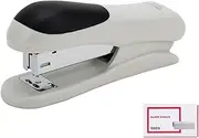 PROMISE FLOURISH Stapler with 1000 Staples, 25 Sheet Capacity, Labour Saving Stapler for Office School Home (White)