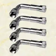 4 Pcs Dual Tire Valve Stem Cap Universal Extension Truck Schrader Adapter