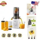 Effortless Masticating Juicer with 8 Bottles - Family Safe & Dishwasher Safe