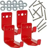 4 Pack of Fire Extinguisher Mount, Wall Hook, Fire Extinguisher bracket up to 40 lbs Extinguishers, suitable for big and small fire extinguishers, holder for dry chemical and water extinguishers