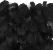 300Pcs Black Feathers, Natural Craft Goose Feather for Diy,Various Birthday Wedd