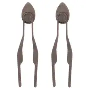 2pcs Pyrography Tips Replacement Wood Burner Kit Professional Pyrography Pen Tips Electric Wood Burning Nibs For Detailed Shading And Drawing Brown...