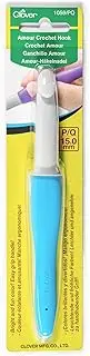 Clover Needlecraft Amour Crochet Hook, 15 mm Size, Blue, (CL1059)