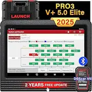 [LAUNCH] X431 PRO3 (V+ 5.0) 2024 New Elite OEM Topology Mapping Bidirectional Scan Tool, Scan HD Trucks, AutoAuth for FCA SGW, 41+ Services, ECU Coding, All System Diagnose, 2-Year Free Update, CAN FD