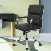 ALFORDSON Office Chair Ergonomic Paddings Executive Computer Work Seat Mid Back