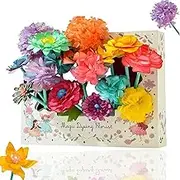 Bloom Joy Magic Petal Flower Kit,Bloomjoy Magic Petal Flower Art Kit,Fantasy Art-Magical Flowe rs,More Than A Dozen Kinds of Flowe rs,Free to Match Colors,Watercolor Blurring Coloring Box (1PCS)
