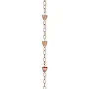 Good Directions Rain Chain Polished Copper 8.5 Foot Crocus Cup Shape