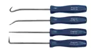 Snap-On Tools 4 pc Mini Acetate Handle Pick Set Power Blue Hand Tool