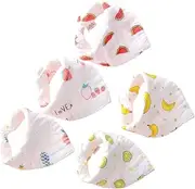 ibasenice 5pcs Bib Triangle Towel Bag Food Lounger Mat Snacks Nappy Wipes Feeding Bin Cleaner Towels Drool Bibs Drooling Bibs Cotton