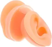 Beaupretty 1Pair Soft Silicone Ear Model Left Right Flexible Fake Ears for Jewelry Display Teaching Durable Body Parts for Impression Practice Easy to Clean