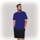 【男人幫】T0360＊ MIT 100%純棉【180克320碼圓領短袖素面T恤】-紫色