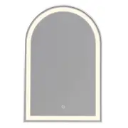 Barelli 900 x 600mm White Toscana Framed Arch Front Lit LED Mirror