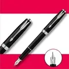 Perfect Parker Sonnet Series Black Color White Clip Fine 0.5mm Nib Fountain Pen