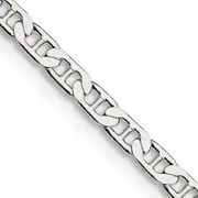 22 Inch Sterling Silver 3mm Flat Anchor Chain