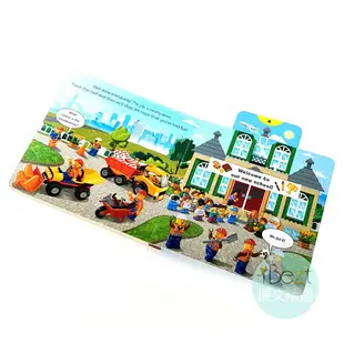 LEGO︰A Push Pull and Slide Book(三冊/組) | 樂高 | 推拉轉 | 遊戲 |積木 | 硬頁 | 工程車 | 消防車 |