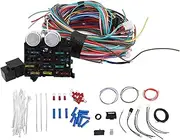 12 Circuit Wiring Harness Kit Heat Resistant Universal Automotive Fuse Wire Harness Ideal for Rat Rods Sand Cars Classic Cars and Hot Rods Meeting Diverse Electrical Needs with