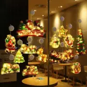 Xmas Window LED Lights Xmas Decorations Battery Operated With Suction Cup Hook