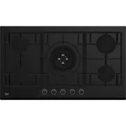 Beko 90cm 5 Burner Gas Cooktop Black Glass BCT90GG1