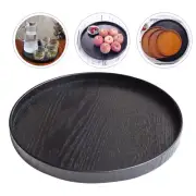 Tray Rattan Organizer Bins Round Decorative Storage Coffee Table