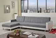 3M Linen Fabric 5 Seater Sofa Bed Modular Recliner Corner Futon Lounge Couch (Full Black)
