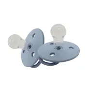 2PK Mininor Baby/Infant Dummy Silicone Teat Pacifier/Soother Nordic Sky Blue 0m+