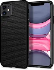 SPIGEN Liquid Air Case Designed for Apple iPhone 11 (2019) Soft TPU Armor Slim Cover - Black