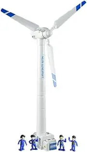 Miracland Wind Turbine Model, Wind-up Windmill Model Toy 21.65 Inch Large Size Wind Turbine Toy Clockwork Wind Generator Model STEM Science Kit