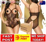 Penthouse Turned On Teddy Sexy Lingerie Chemise Open Cup Bra Exposed Breast