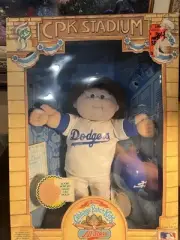 Vintage 1986 Cabbage Patch Kids All-Stars Doll TO DODGERS MLB Baseball In Box