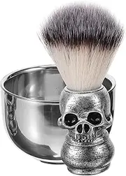 Generic 1 Set Grooming Tool Set Mens Shaving Brush Hair Clippers Men Mens Shaving Cream Hair Clippers for Men Kit Bowl Electric Shaver for Men Reusable Shave Brush Stainless Steel Silver