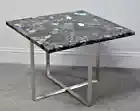 18"x18" Labradorite Agate Coffee Table Top, Agate Table, Agate Console Table Top