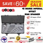 Force 8 Piece 45 Degree Imperial Offset Ring Spanner