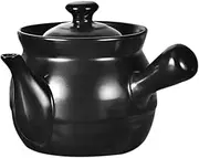 MAGICLULU Ceramic Cooking Pot Traditional Chinese Medicine Pot with Handle Porcelain Herbal Casserole Stew Pot for Cooking Boiling 3L