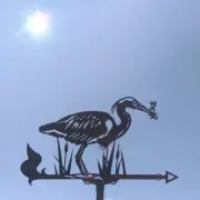 Heron, hern Metal Weathervane, Weather Vane, home roof decor